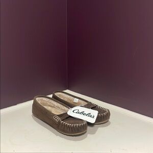 Cabela's Brown Moccasin Slippers
